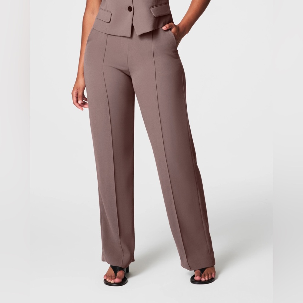 SPANX Carefree Crepe Trouser in Smoke NEW NWT Medium - Picture 3 of 7
